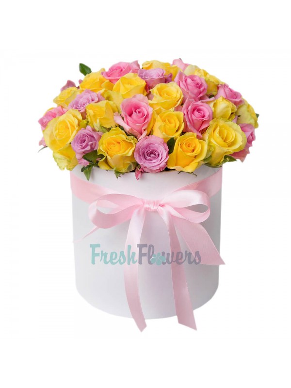 Квіти в коробці "Ідилія"